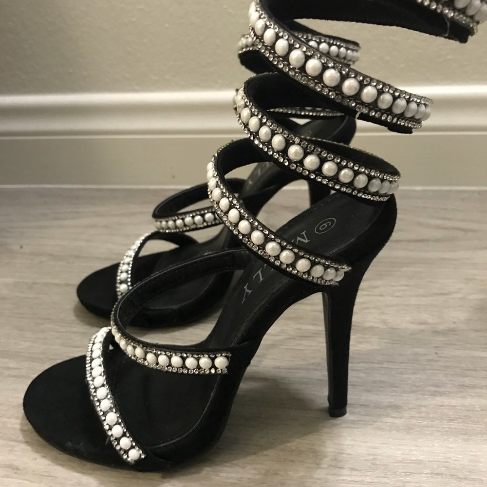Strappy heels